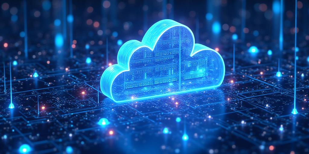 Server cloud e connessioni di rete digitali