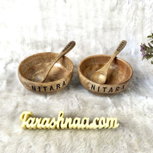 Personalise Bowl Set of 2 with spoon